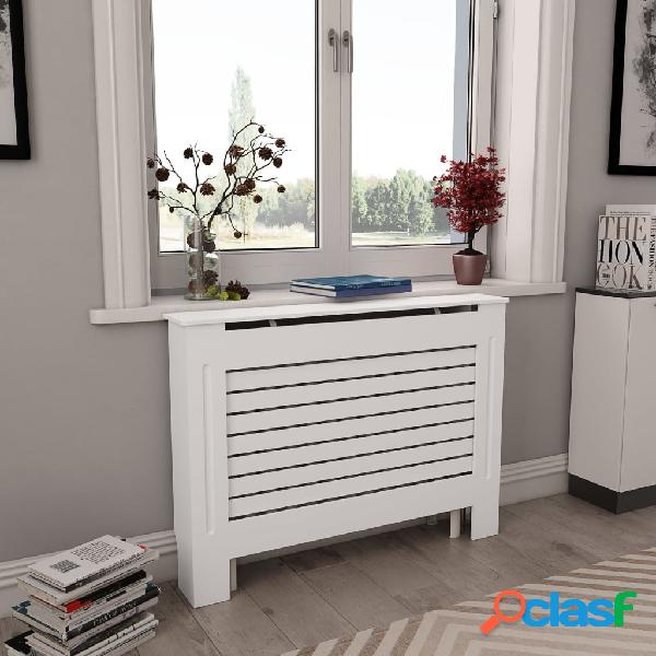 vidaXL Cubiertas para radiador 2 unidades MDF blanco