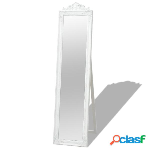 vidaXL Espejo de pie de estilo barroco blanco 160x40 cm
