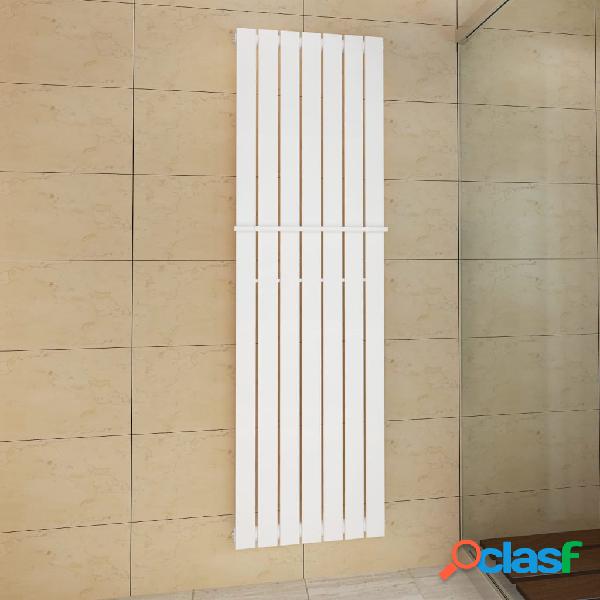 vidaXL Estante de toalla 542mm+panel de calefacción blanco