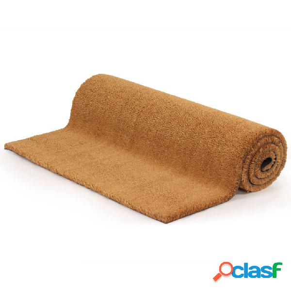vidaXL Felpudo de fibra de coco color natural 24 mm 80x100