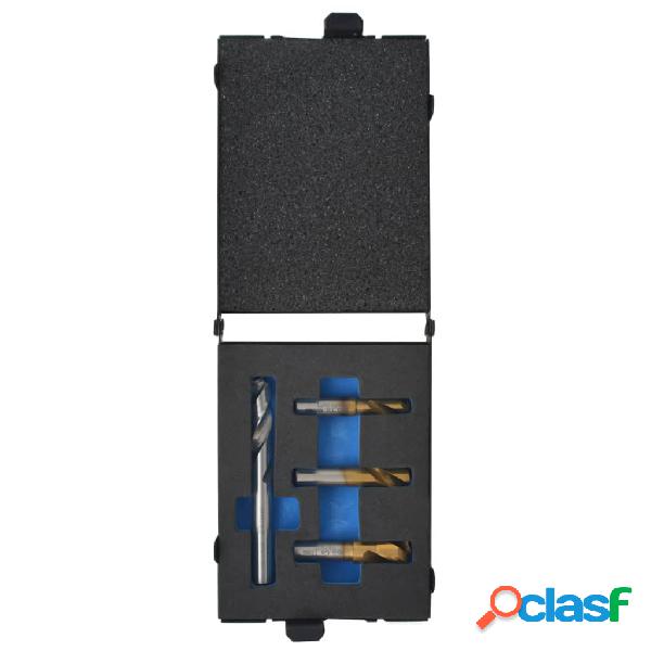 vidaXL Juego de brocas para puntos de soldadura 4 piezas HSS