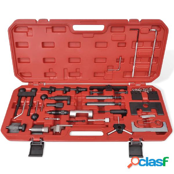vidaXL Kit de herramienta de ajuste de bloqueo Diesel y