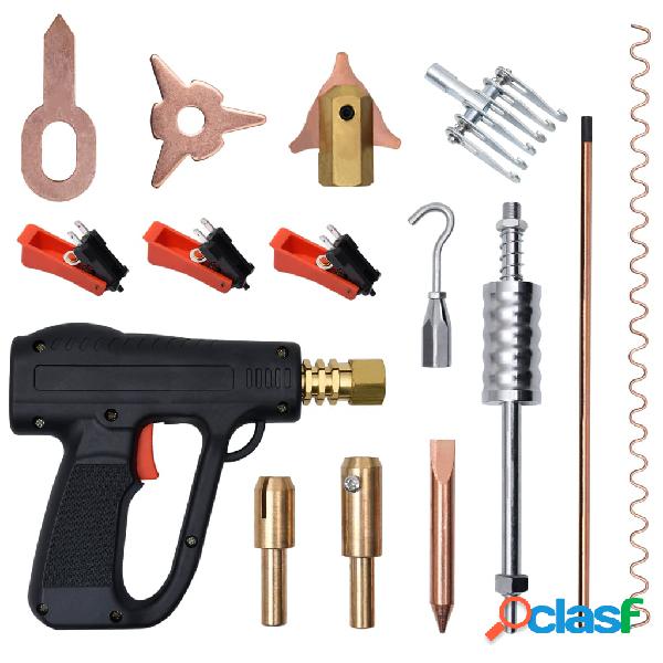 vidaXL Kit de soldador para reparar abolladuras 86 piezas