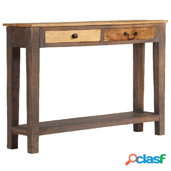 vidaXL Mesa consola de madera maciza vintage 118x30x80 cm