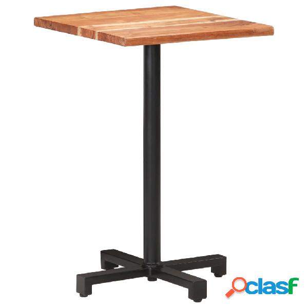 vidaXL Mesa de bistró borde natural madera maciza acacia