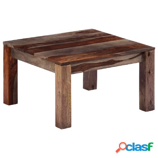 vidaXL Mesa de centro 60x60x35 cm madera maciza de sheesham