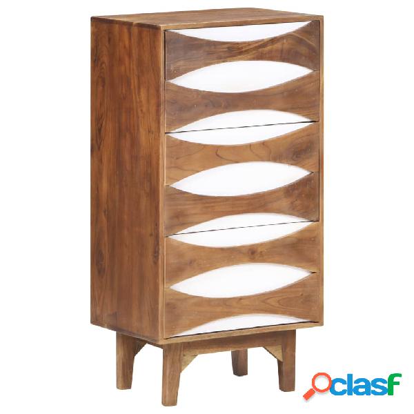 vidaXL Mueble con cajones de madera maciza de acacia