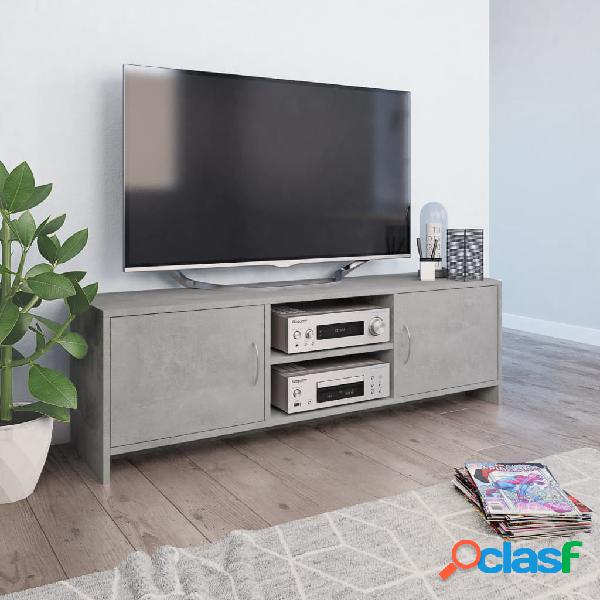 vidaXL Mueble de TV aglomerado gris hormigón 120x30x37,5 cm