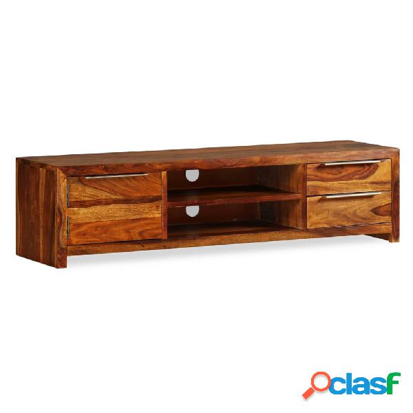 vidaXL Mueble para TV 120x30x30 cm madera maciza de sheesham