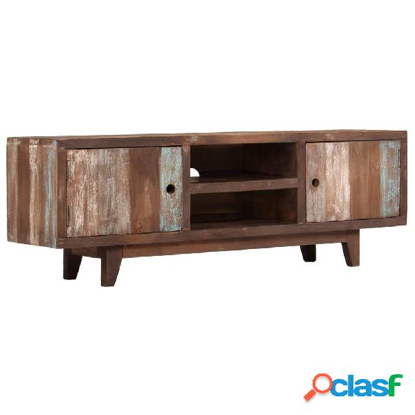 vidaXL Mueble para TV de madera maciza de acacia vintage