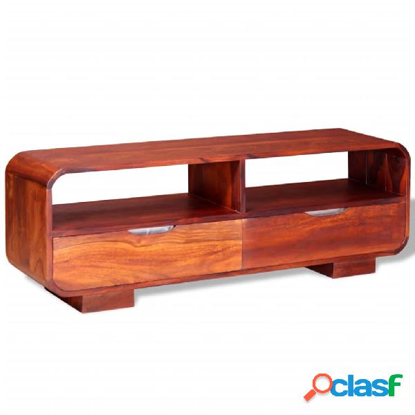 vidaXL Mueble para TV de madera maciza de sheesham 116x30x40