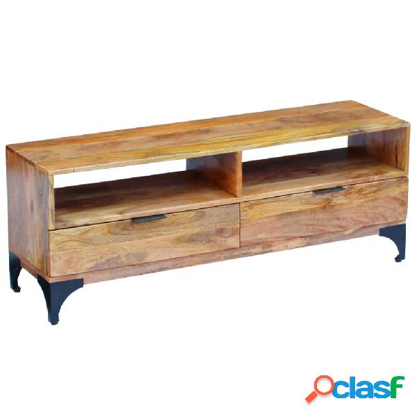vidaXL Mueble para TV madera de mango 120x35x45 cm