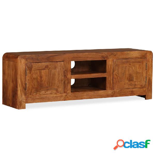 vidaXL Mueble para TV madera maciza con acabado Sheesham