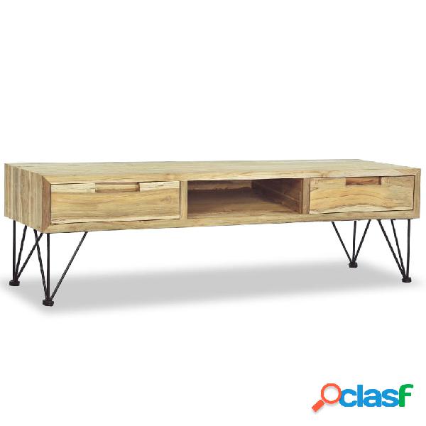 vidaXL Mueble para la TV 120x35x35 cm de madera maciza de