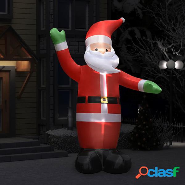 vidaXL Papá Noel inflable con LEDs adorno navideño IP44 3