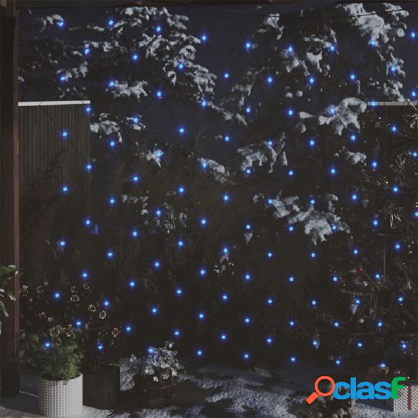 vidaXL Red de luces Navidad 544 LED azul 4x4m