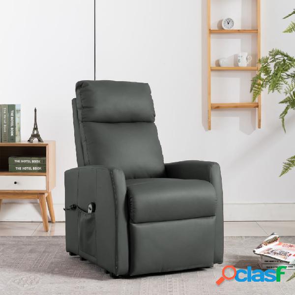 vidaXL Sillón eléctrico reclinable incorporación cuero