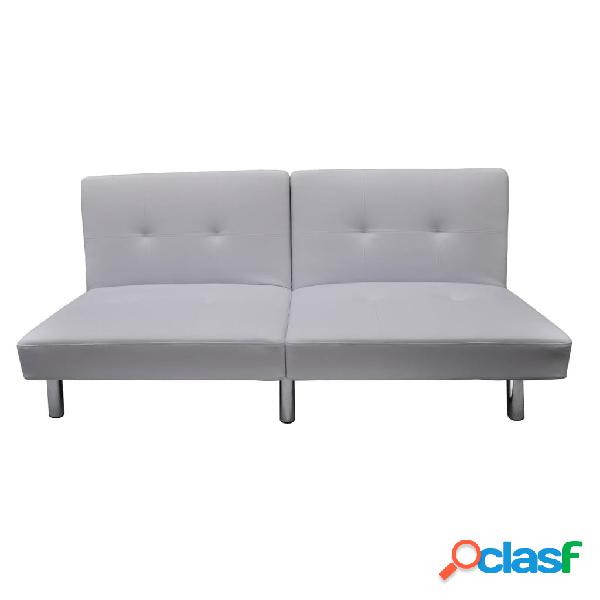 vidaXL Sofá-cama blanco diseño bar