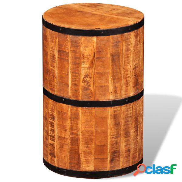 vidaXL Taburete de barra de madera de mango rugosa