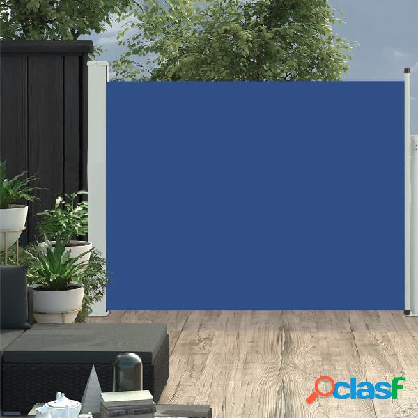 vidaXL Toldo lateral retráctil de jardín azul 170x500 cm