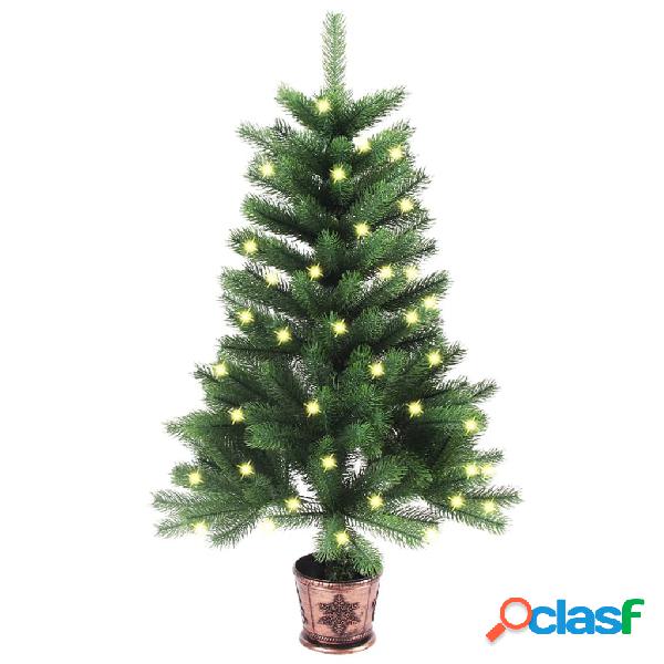 vidaXL Árbol de Navidad artificial con LED verde 65 cm