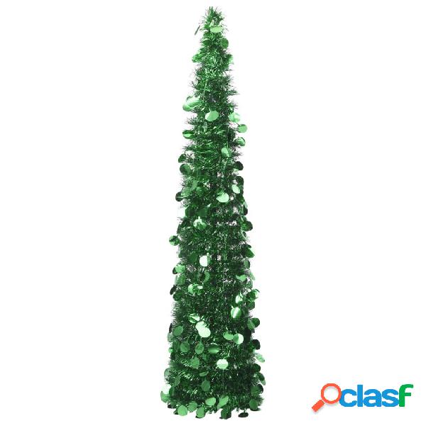 vidaXL Árbol de Navidad artificial plegable PET verde 180