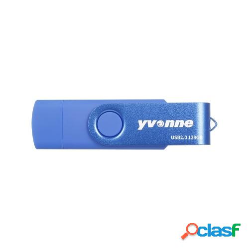 yvonne YT602-2 USB2.0 U disco giratorio 32GB OTG USB Flash