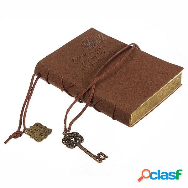 10X14CM Classic Cuaderno de diario en blanco con llave de