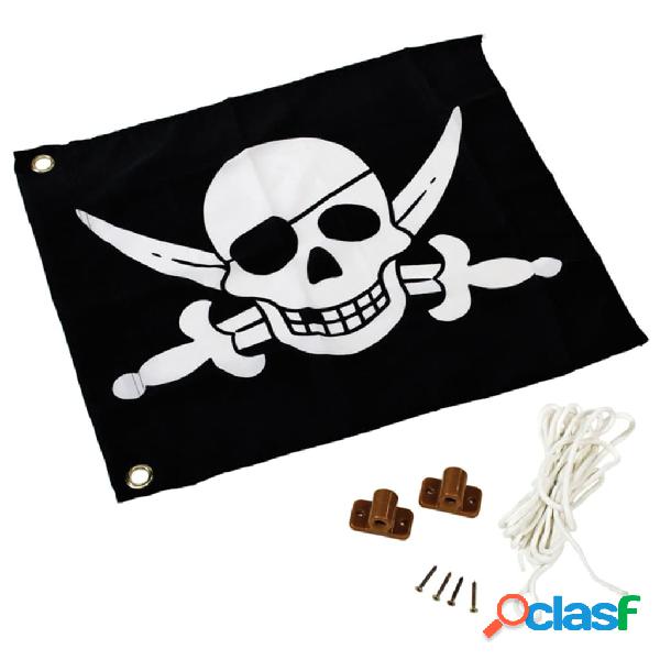 AXI Bandera pirata 55x45 cm negra y blanca A507.012.00