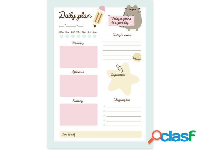 Agenda PUSHEEN (Multicolor - Diario - A5 - 54 Hojas)