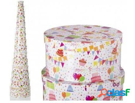 Almacenaje HOGAR Y MÁS Caja Happy Birthday Set