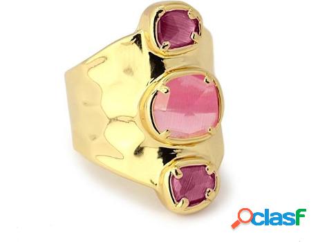 Anillo ANARTXY Cat Eyes Stone (Acero Inoxidable - Dorado,