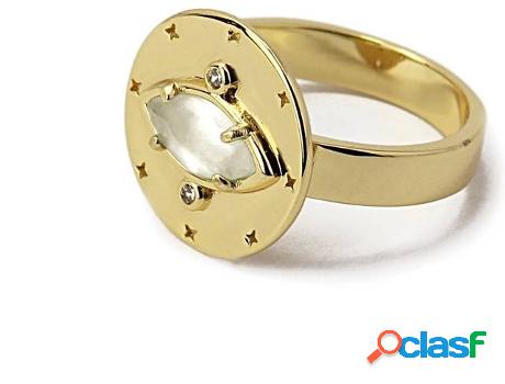 Anillo ANARTXY Cat Eyes Stone (Acero Inoxidable - Dorado y