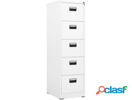 Archivador VIDAXL Blanco (46 x 62 x 164 cm - Acero)