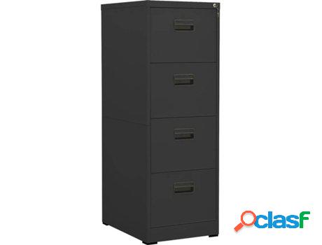 Archivador VIDAXL Gris (46 x 62 x 133 cm - Acero)