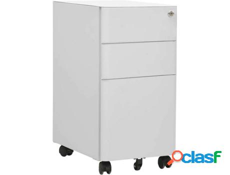 Archivador VIDAXL Gris Claro (30 x 45 x 59 cm - Acero)