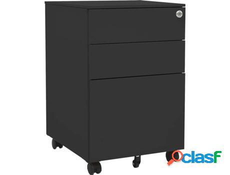 Archivador VIDAXL Gris Oscuro (39 x 45 x 60 cm - Acero)