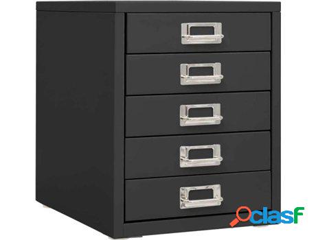 Armario de Oficina VIDAXL Gris Oscuro (28 x 35 x 35 cm -