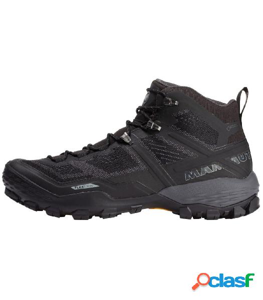 BOTAS MAMMUT DUCAN MID GTX HOMBRE BLACK-DARK TITANIUM 40