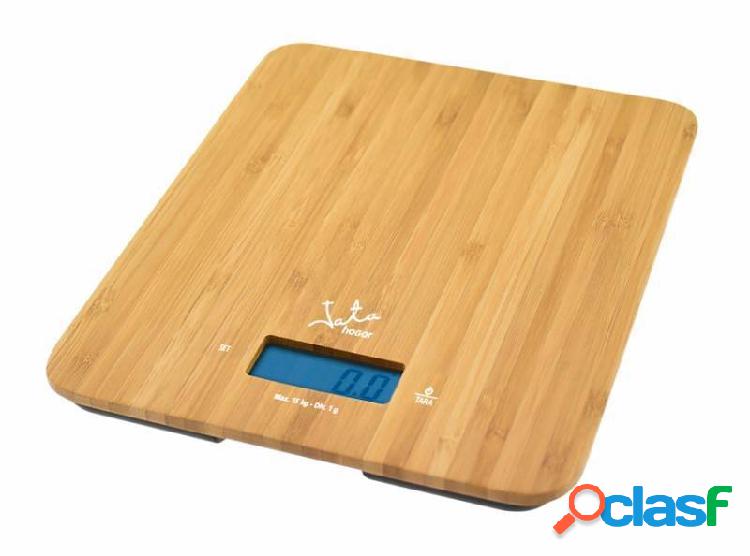 Balanza cocina Electronica 15Kg Bambú Jata Hogar