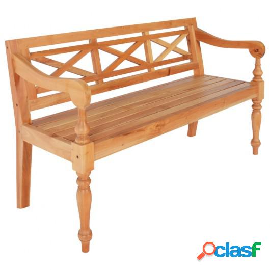 Banco Batavia madera de caoba marrón claro 123 cm
