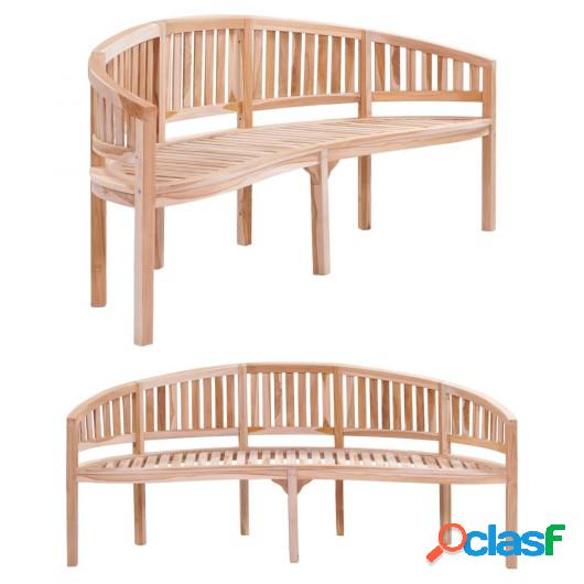 Banco banana de madera maciza de teca 200 cm