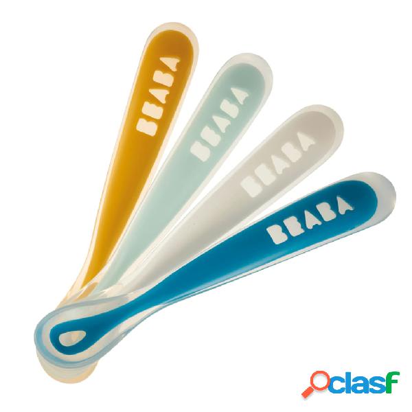 Beaba Conjunto de cucharas ergonómicas para bebé Rainbow 4