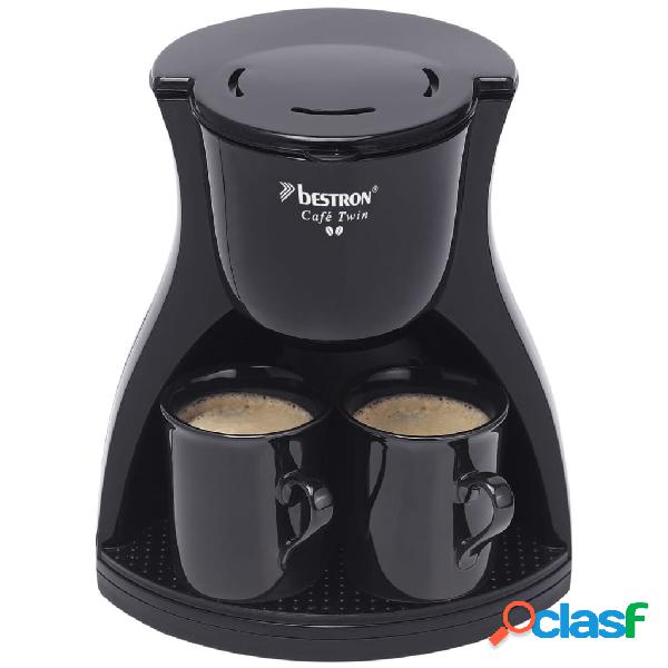 Bestron Cafetera con dos tazas, ACM8007BE, 450 V