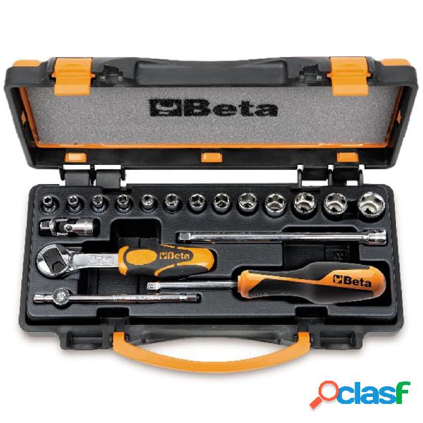Beta Tools Juego de llaves de vaso y carraca 900/C13-5