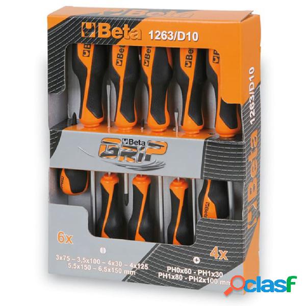 Beta Tools set destornilladores de acero 10 uds 1263/D10