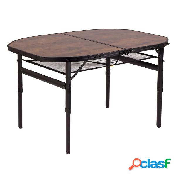 Bo-Camp Mesa plegable de camping Melrose aluminio 120x80 cm