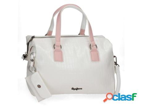 Bolsa de Mano PEPE JEANS Denia Sintético Mujer (Blanco)