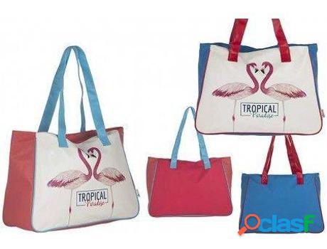 Bolsos HOGAR Y MÁS Playa De Do Diseño Flamenco Tropical