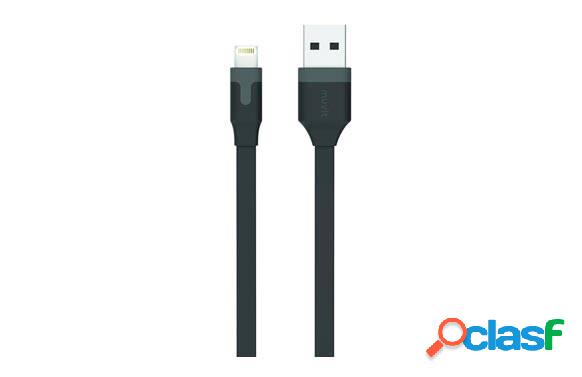 Cable Cargador Usb-Lightning Apple Mfi 2,4A 1M Negro